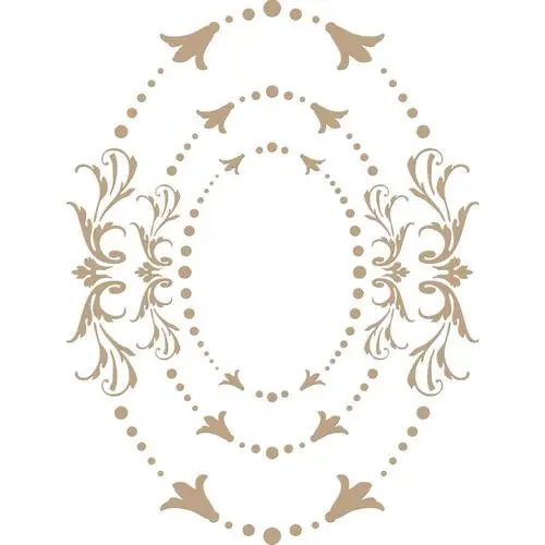 Spellbinders Glimmer Hot Foil Plate Ovales ornés impériaux