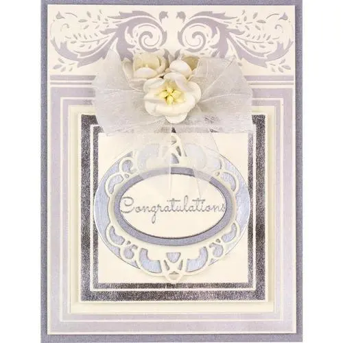 Spellbinders Glimmer Hot Foil Plate Carrés couronnés