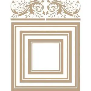 Spellbinders Glimmer Hot Foil Plate Carrés couronnés