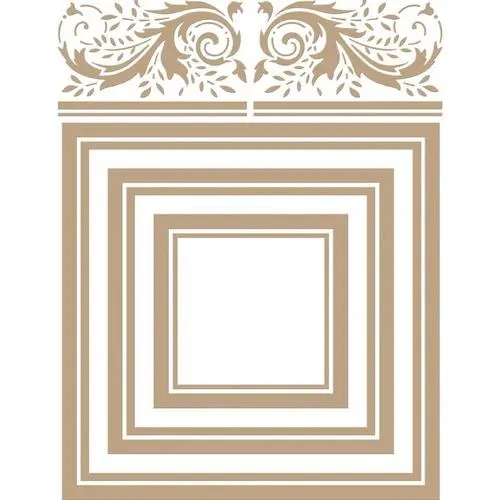 Spellbinders Glimmer Hot Foil Plate Carrés couronnés
