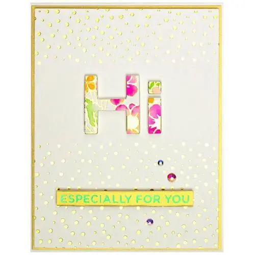 Spellbinders Glimmer Hot Foil Plate Lumières scintillantes