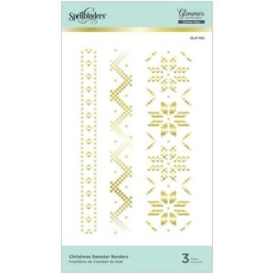 Spellbinders Glimmer Hot Foil Bordures de chandail de Noël