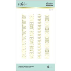 Spellbinders Glimmer Hot Foil Bordures Voeux de Noël