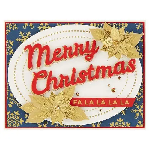 Spellbinders Glimmer Hot Foil & Die Poinsettias