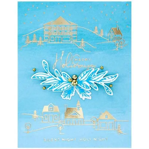 Spellbinders Glimmer Hot Foil Village hivernal