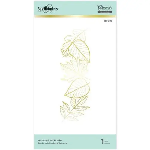Spellbinders Glimmer Hot Foil Plate Feuilles d'Automne