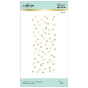 Spellbinders Glimmer Hot Foil Fond de Coeurs épars