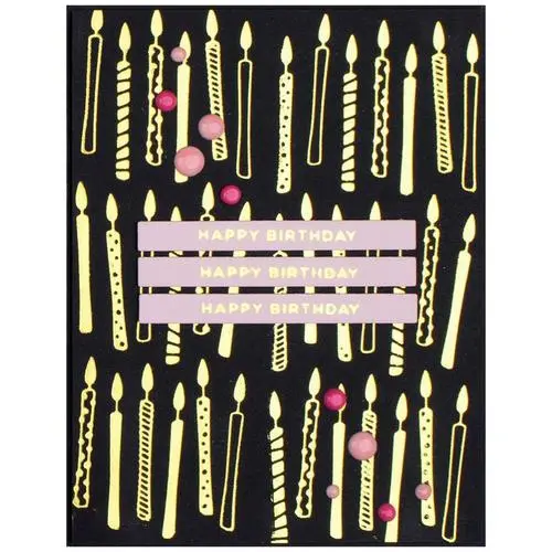 Spellbinders Glimmer Hot Foil & Bougies d'anniversaire