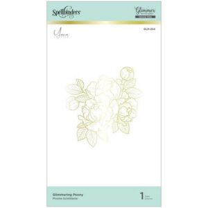 Spellbinders Glimmer Hot Foil Plaque Pivoines