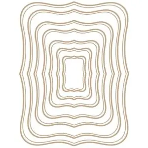 Spellbinders Glimmer Hot Foil Plaque Étiquettes Rectangulaires