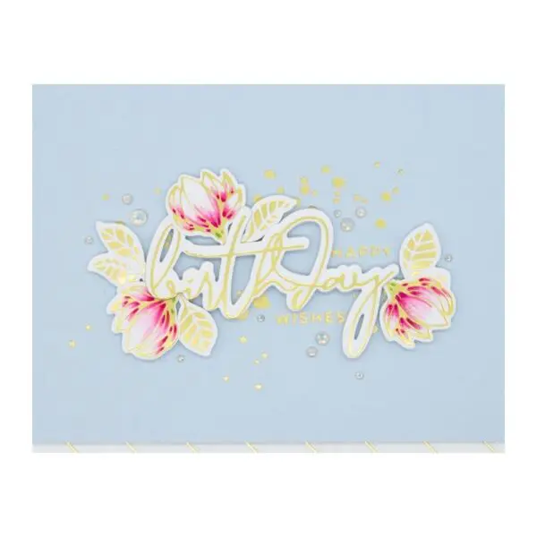 Spellbinders Glimmer Hot Foil & Die Bouquet de Magnolias