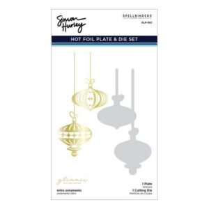 Spellbinders Glimmer Hot Foil Die & Plaque Ornements rétro