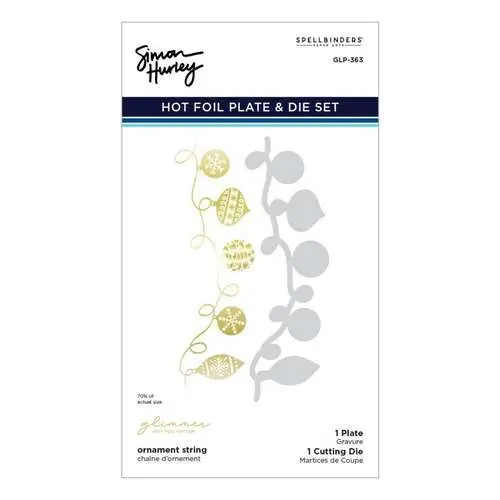 Spellbinders Glimmer Hot Foil Die & Plaque Chaîne d'Ornements