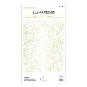 Spellbinders Glimmer Hot Foil Plaque Fond de Houx scintillant