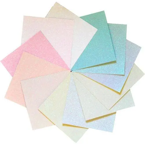 Memory Box Pad 6"X6" Pastel glitter