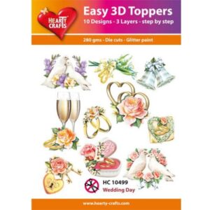 Hearty Crafts 3D toppers Mariage