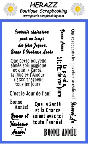 Herazz Étampes Bonne Année - Jour de l'An