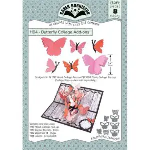Karen Burniston Dies Pop-Up Collage Papillons Ajout