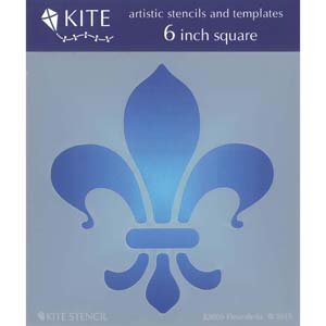 Masque Floral Fleur de Lis 6 X 6 pouces