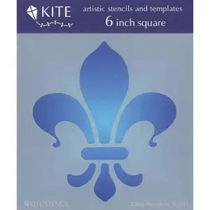 Masque Floral Fleur de Lis 6 X 6 pouces