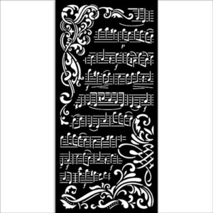Stamperia Stencil Notes de Musique