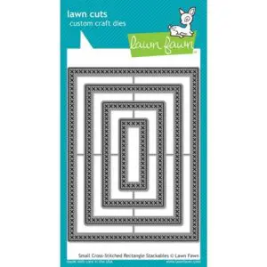 Lawn Fawn Matrice de découpe Cross Stitched Rectangles petits