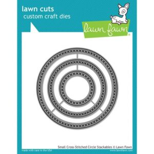 Lawn Fawn Matrice de découpe Cross Stitched Cercles petits