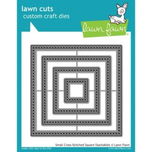 Lawn Fawn Matrice de découpe Cross Stitched Carrés petits