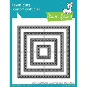 Lawn Fawn Matrice de découpe Cross Stitched Carrés petits