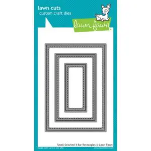 Lawn Fawn Matrice de découpe Stitched Small 4 barres rectangles