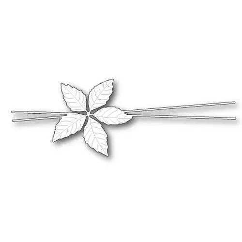 Memory Box Die Poinsettia Decoratif bordure