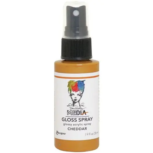 Dina Wakley Media Gloss Spray Cheddar