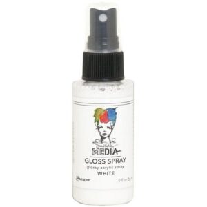 Dina Wakley Media Gloss Spray Blanc