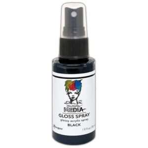 Dina Wakley Media Métallique Gloss Spray Noir