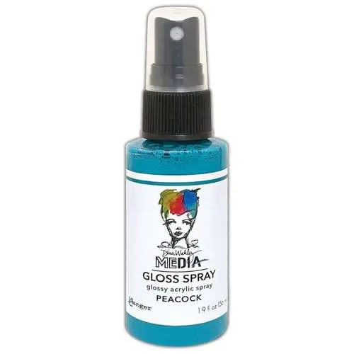 Dina Wakley Media Métallique Gloss Spray Peacock