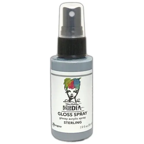 Dina Wakley Media Métallique Gloss Spray Sterling