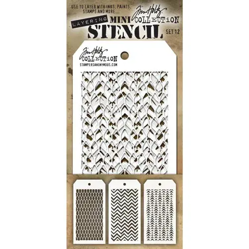 Tim Holtz Ensemble Mini Stencil 12