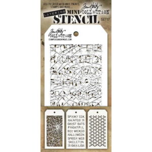 Tim Holtz Ensemble Mini Stencil 17