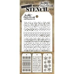 Tim Holtz Ensemble Mini Stencil 18