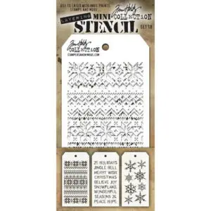 Tim Holtz Ensemble Mini Stencil 18