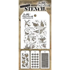 Tim Holtz Ensemble Mini Stencil 22