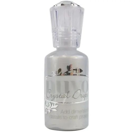 Crystal Drops Metallic Silver Lining