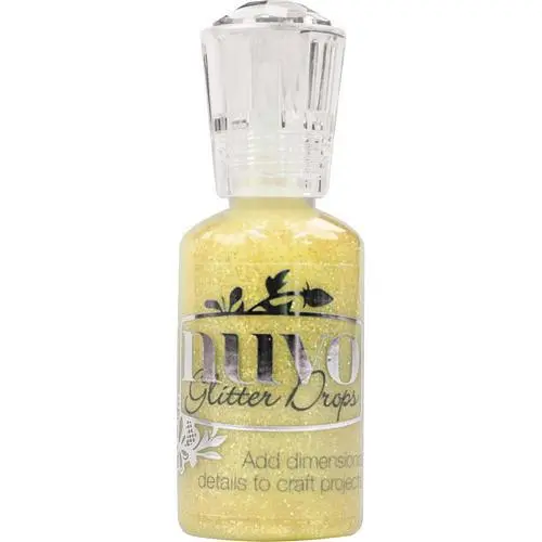 Glitter Drops Yellow Bird