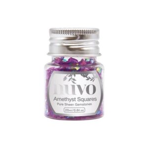 Nuvo Pure Sheen Gemstones Amethyst Squares