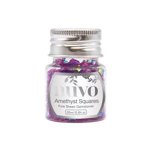 Nuvo Pure Sheen Gemstones Amethyst Squares
