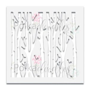 Polkadoodles Stencils Arbres Bouleaux