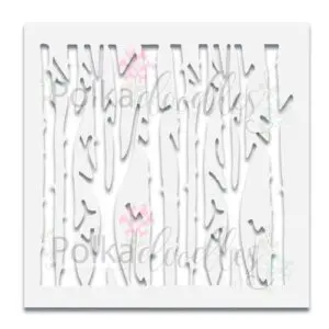 Polkadoodles Stencils Arbres Bouleaux