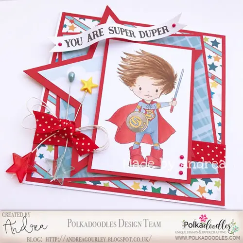Polkadoodles Étampe Super-Héros