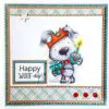 Polkadoodles Étampe Scruff Bonne Fête