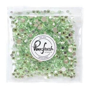 Pinkfresh Gouttes de paillettes Transparentes Vert feuille